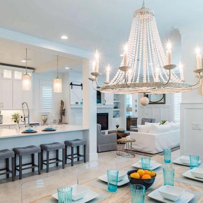 30A Vacation Rental Kitchen and Living Room