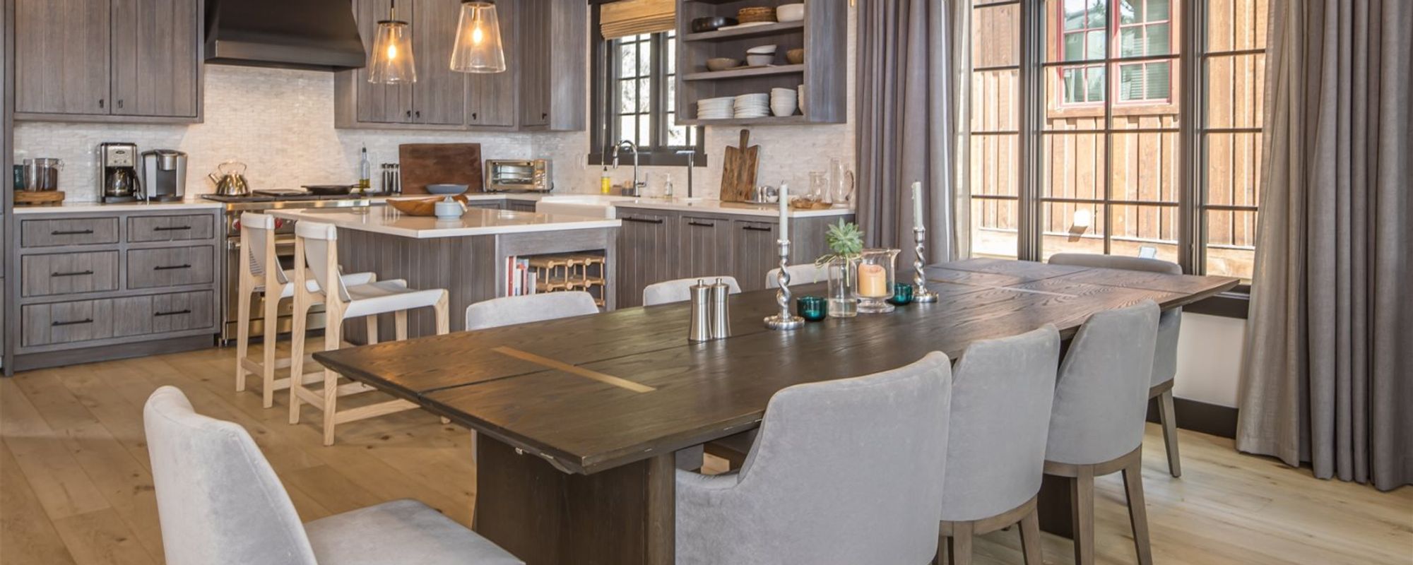 Modern kitchen in Big Sky vacation rental home