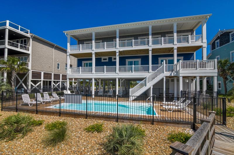 Holden Beach oceanfront vacation rental with pool