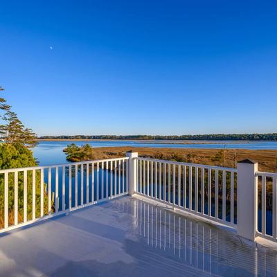 Back deck overlooking water