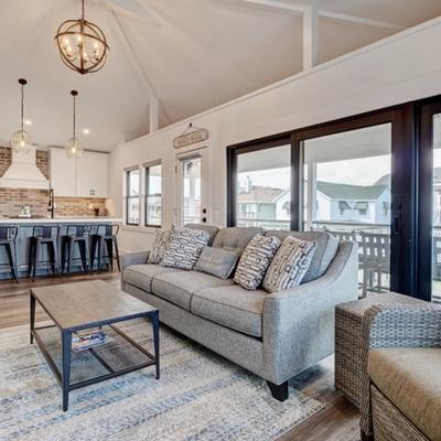 Open living space in Pier Haven.