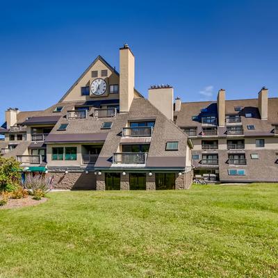 Exterior view of condos at Mountain Green Resort.