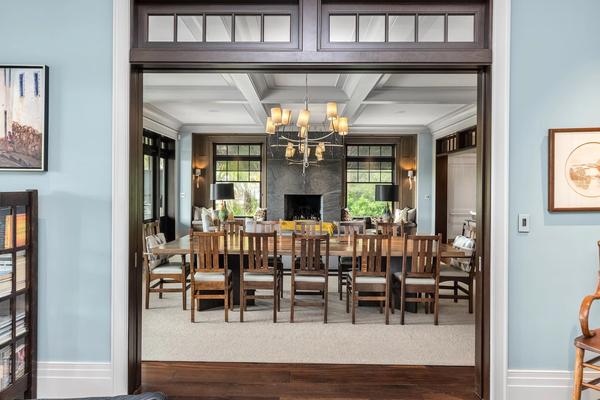 Dining and Fireplace