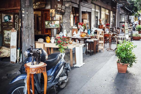 Cute furniture near antique store