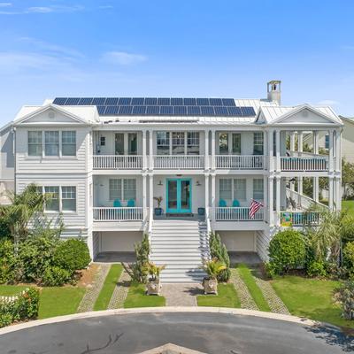 Exterior view of a Tybee Island vacation rental.