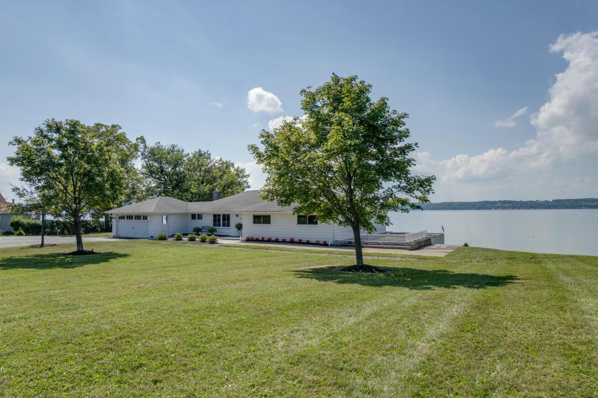 Exterior view of a Finger Lakes vacation rental.