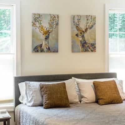 Primary bedroom in Magnolia Lodge at Massanutten.