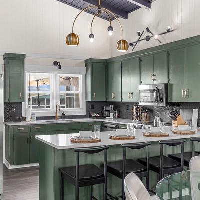 Updated kitchen in Cabin by the Sea.