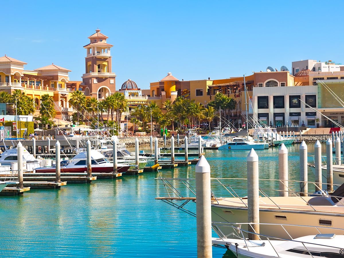 Water View of Puerto Paraiso Mall, Cabo San Lucas, Mexico