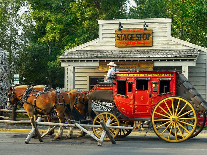 Old West Horse Carriage in Jackson Hole, WY