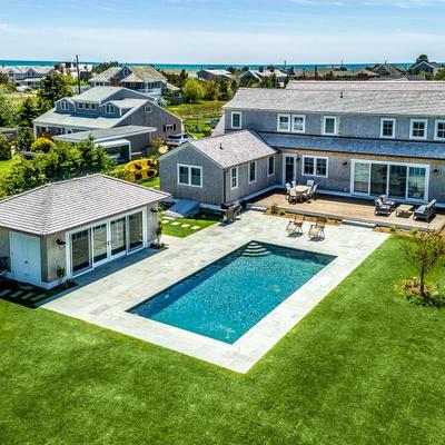 Aerial view of a Martha's Vineyard vacation rental.