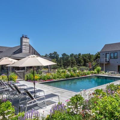 Private pool at a Martha's Vineyard vacation rental.