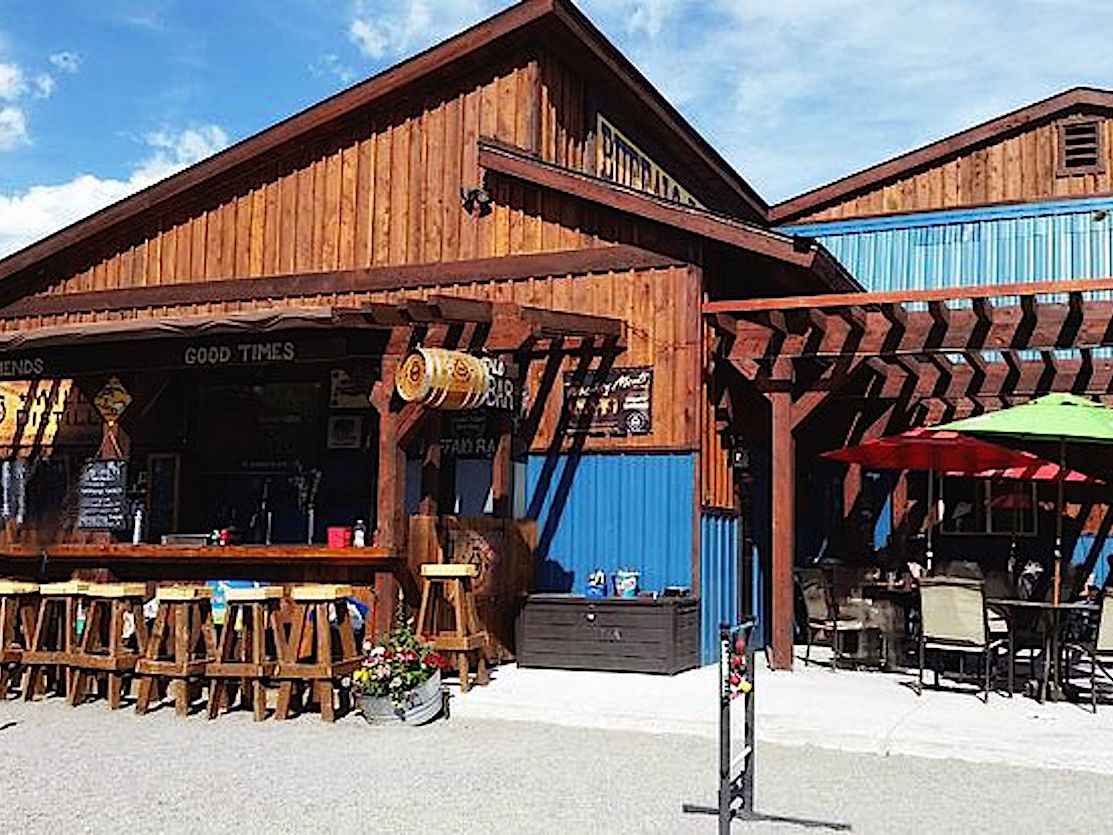 View of Patio and Bar at The Buffalo Bar in West Yellowstone