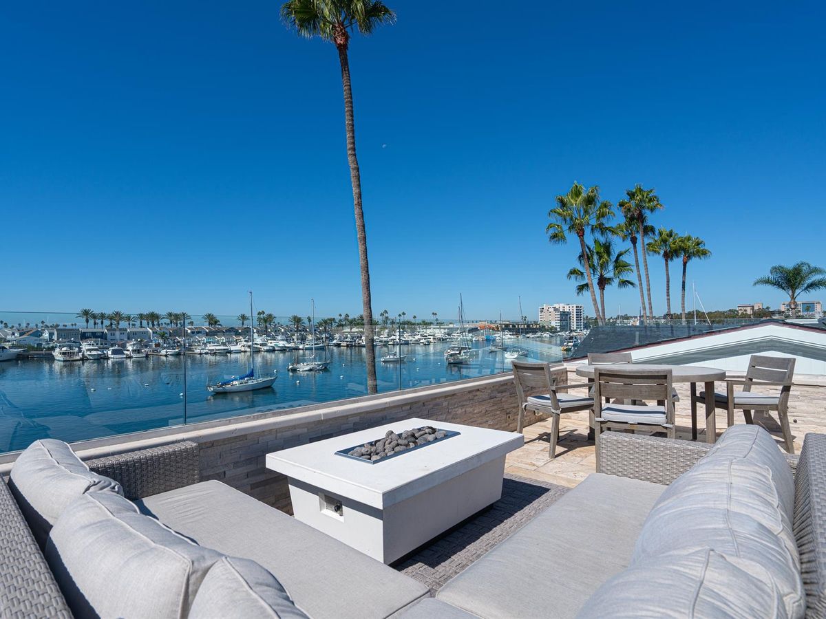 View of Marina from Newport Beach Vacation Rental Rooftop Deck