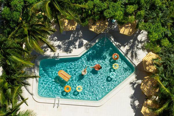 Exterior pool at Mello on the Beach.