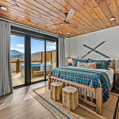 Primary bedroom in Nestled Inn.