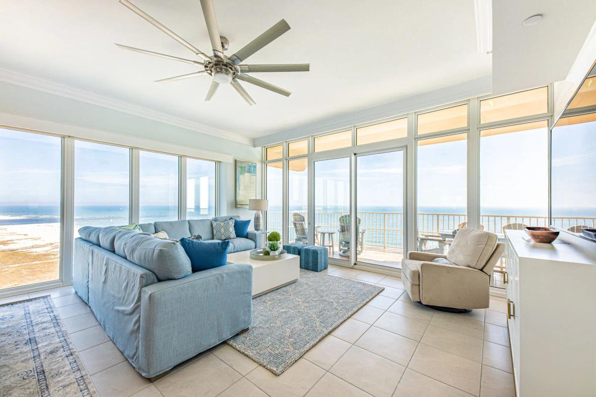 Living Room in an Orange Beach vacation rental.