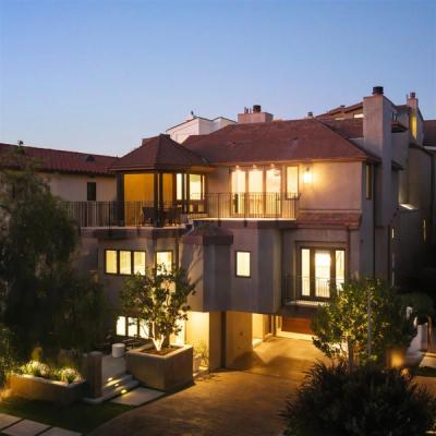 Night time front elevation