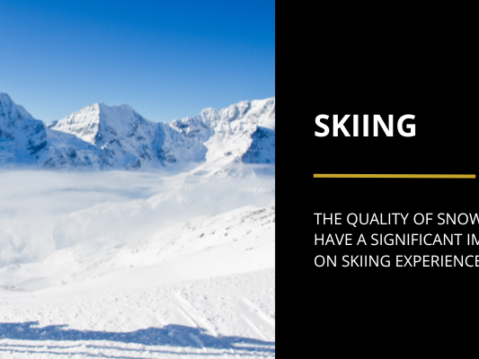 skii equipment with a view of the mountains and snow