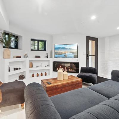 Living room in a D.C. vacation rental home.