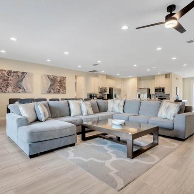 Living room in an Orlando vacation rental.