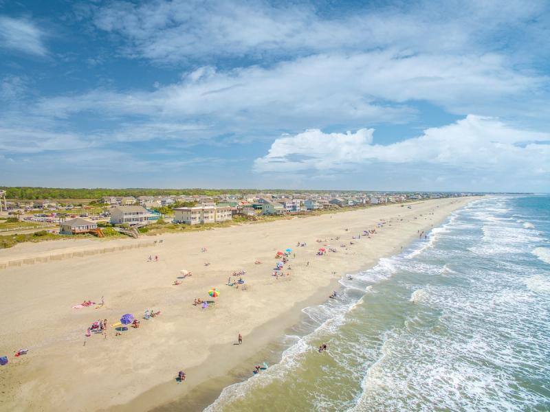 Aerial view of Holden Beach