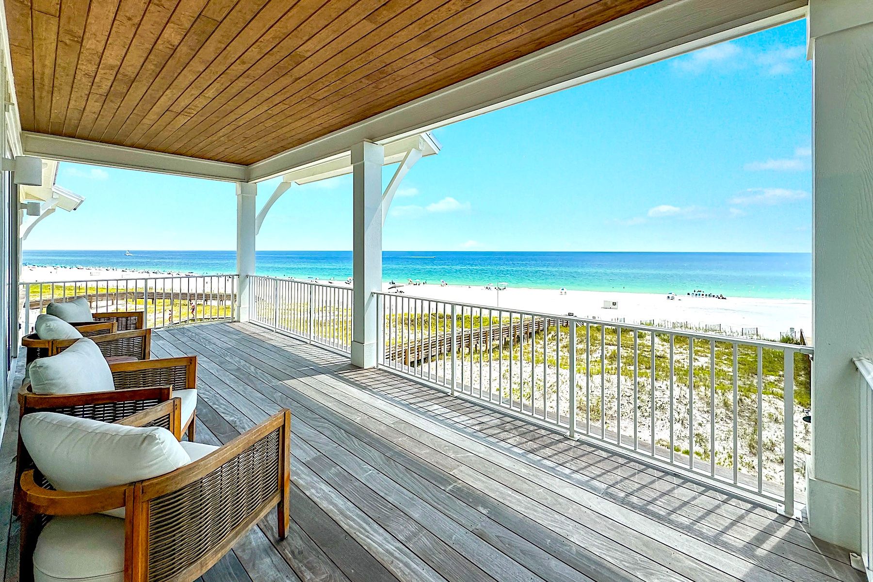 Gulf Views From Deck Of A Luxury Orange Beach Vacation Rental