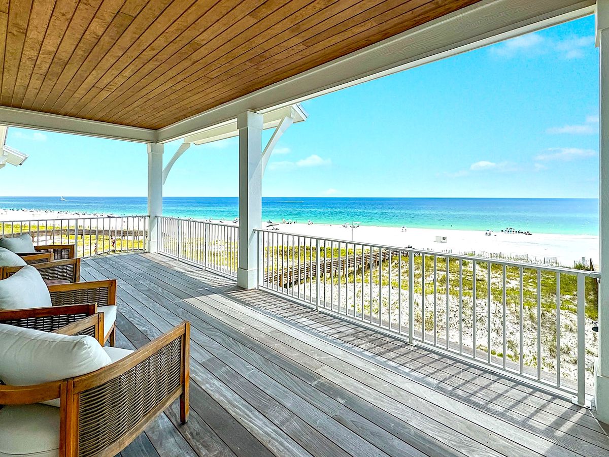 Gulf Views From Deck Of A Luxury Orange Beach Vacation Rental