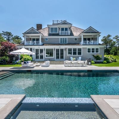 Private pool at a Martha's Vineyard vacation rental.