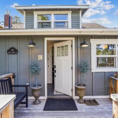 Larch St Cottage Front Porch in Cannon Beach