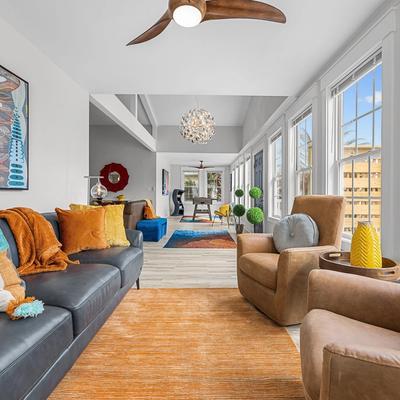 Open layout in Charlie's Beach Retreat.