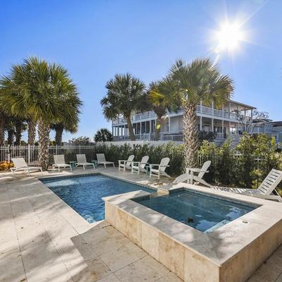 Private pool at a Tybee Island vacation rental.