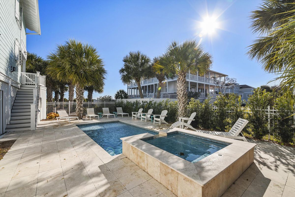 Private pool at a Tybee Island vacation rental.