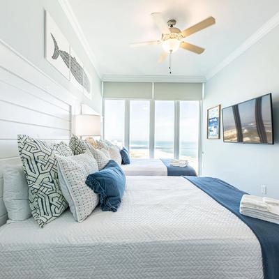 Bedroom with ocean view.