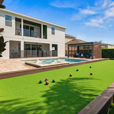 Private pool and bocce court at Great Escape.