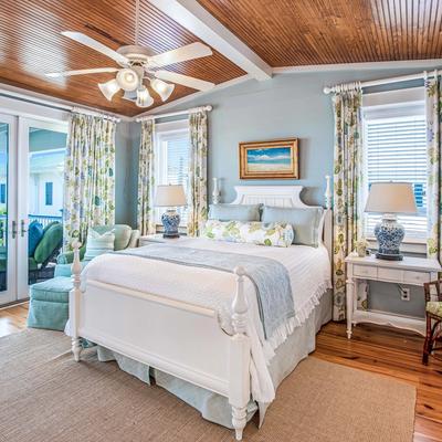 Primary bedroom in a Tybee Island vacation rental.