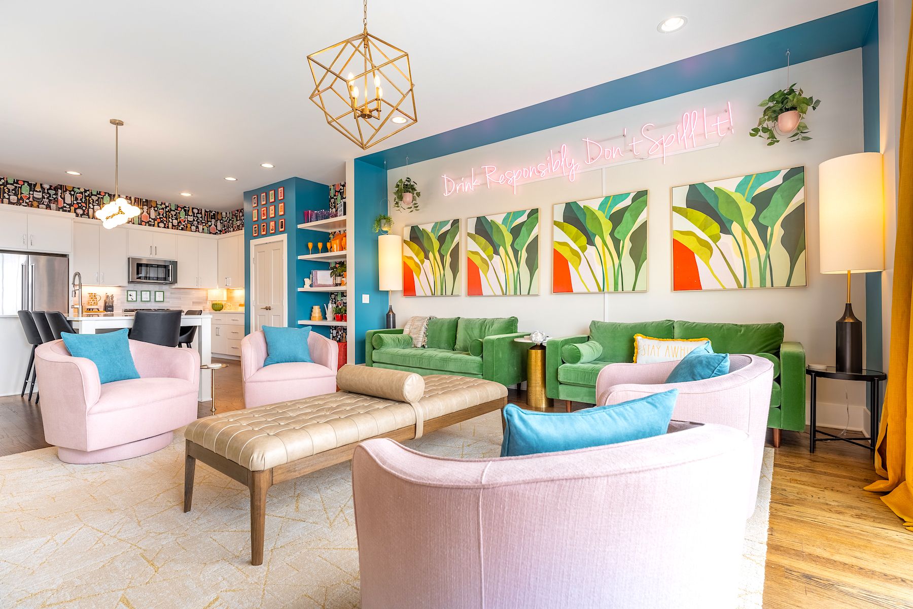 Ladies Getaway Themed Luxury Vacation Rental in Nashville, TN.