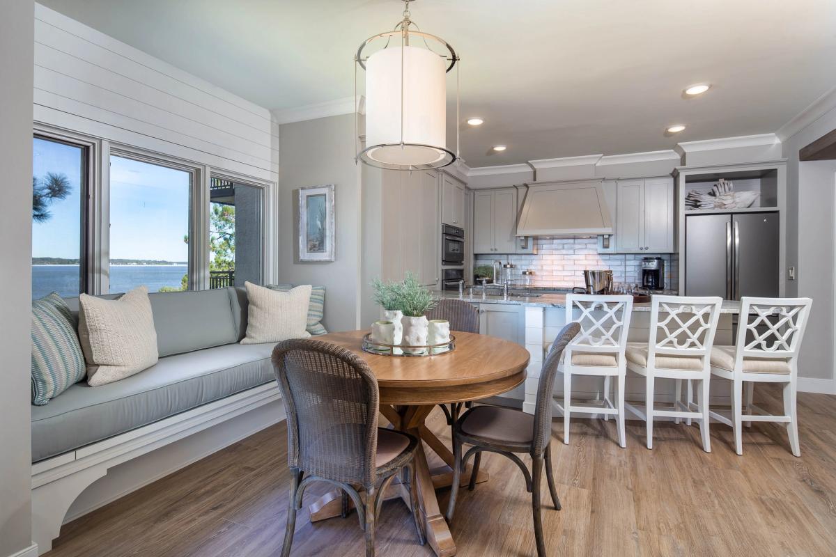 Kitchen view in a Hilton Head Island vacation rental.