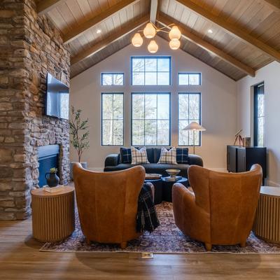 SItting room in a Finger Lakes vacation rental.