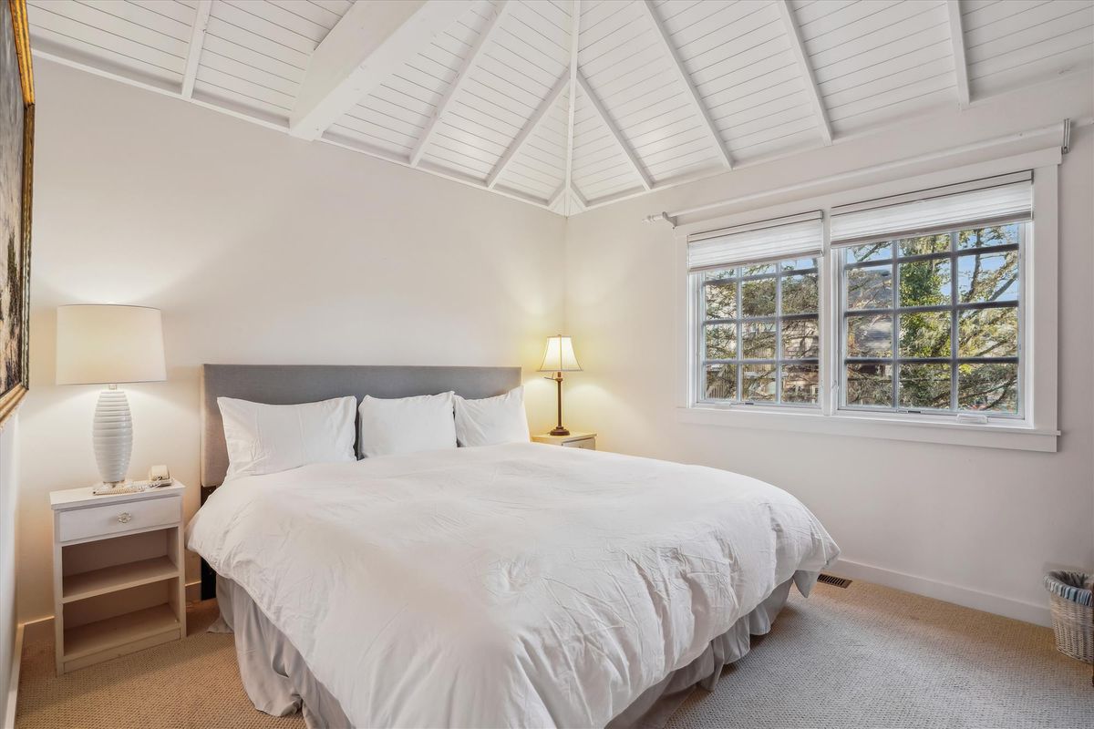 Primary bedroom in Port House.