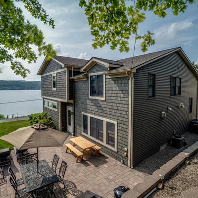 Exterior view of a Finger Lakes vacation rental.