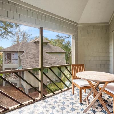 View from the screened porch of a Kiawah Island vacation rental.