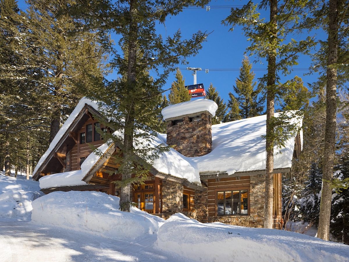 View of Luxury Ski-In/Ski-Out Jackson Hole Vacation Rental and Ski Tram