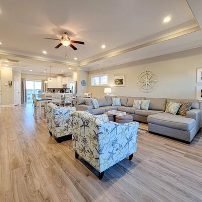 Open floor plan in A Beach Haven.