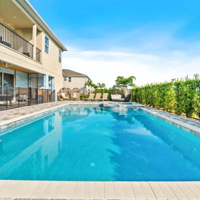 Private pool in an Orlando vacation rental.