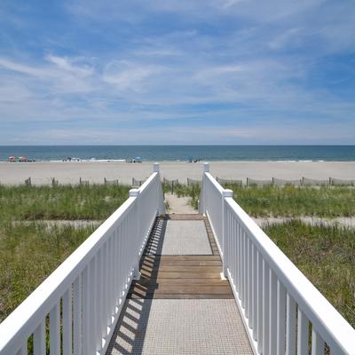 Private beach access.