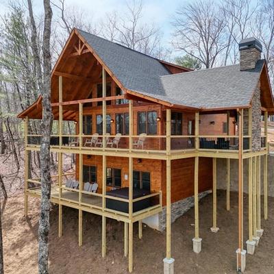 Exterior view of a Cherry Log, GA vacation rental.