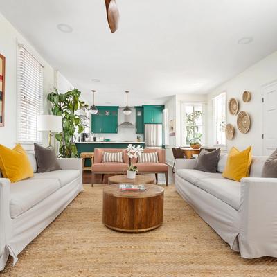 Living room in Mint Julep.