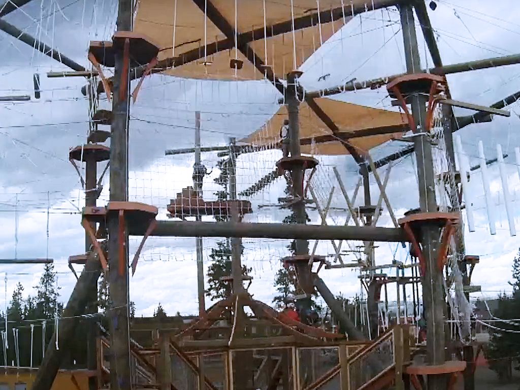 Ziplining Course at West Yellowstones Zipline Adventure Park