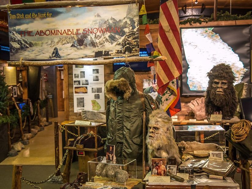 Inside Expedition Bigfoot in Blue Ridge, visitors can see displays of Bigfoot artifacts, expedition gear, and interactive exhibits. This unique attraction explores local legends and mountain folklore, making it a fun stop for families and curious travelers.